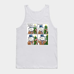 Dapper Cat - Christmas carol Tank Top